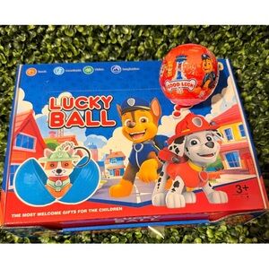 Kids Lucky Ball Toy with Paw Patrol Characters - Red 1pc